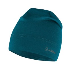 Muts Löffler Arista Merino Wool Beanie blauw koraal